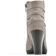 thumbnail image 3 of White Mountain Womens Spade Faux Leather Almond Toe Ankle Boots, 3 of 3