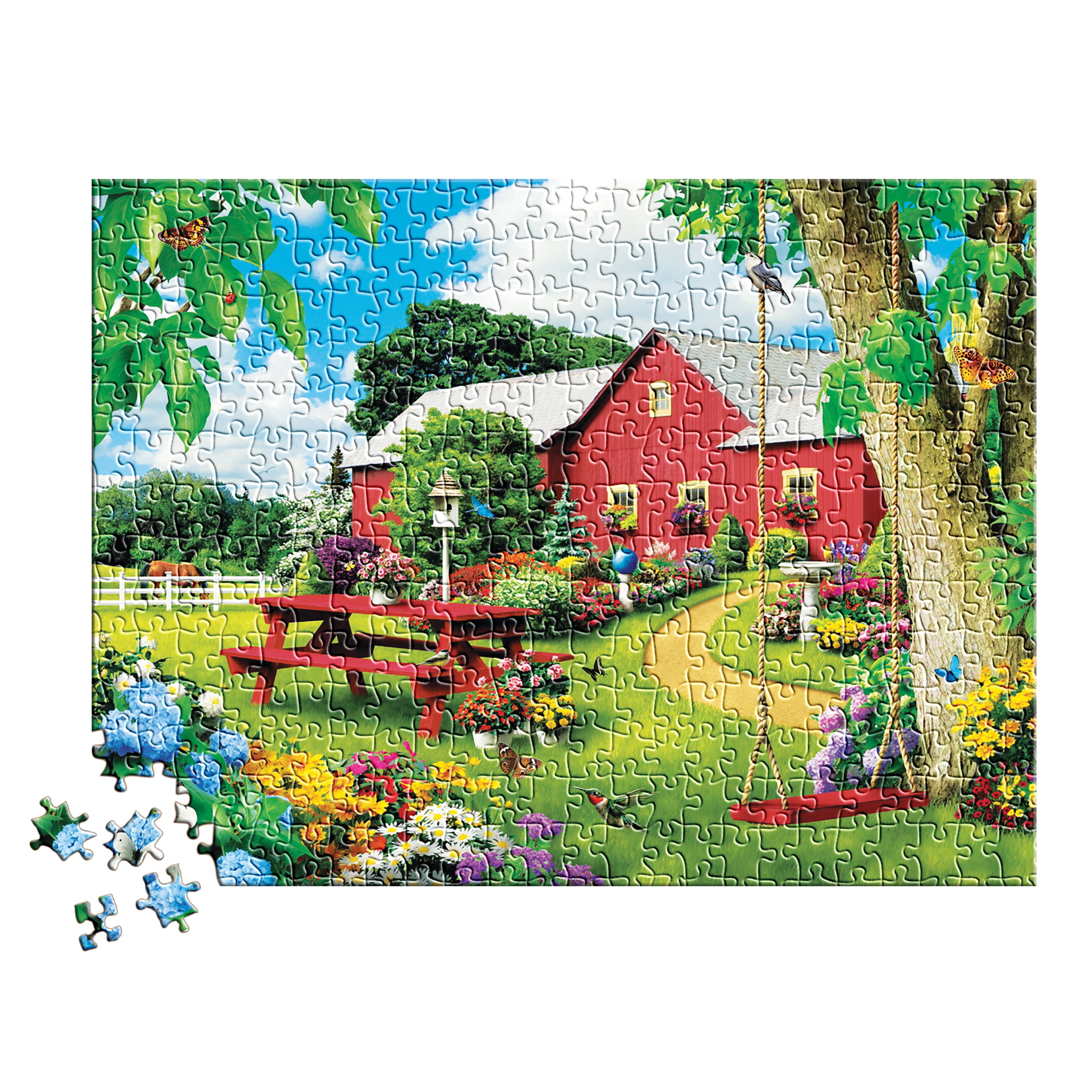 Buffalo Games Jigsaw Puzzle Nature Deer Lake 500 Pieces for sale online
