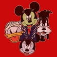 thumbnail image 2 of Boy's Mickey & Friends Halloween Group Faces Graphic Tee Red Medium, 2 of 4