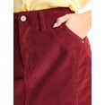 thumbnail image 4 of Time and Tru Women's Corduroy Mini Skirt, Sizes 0-20, 4 of 5