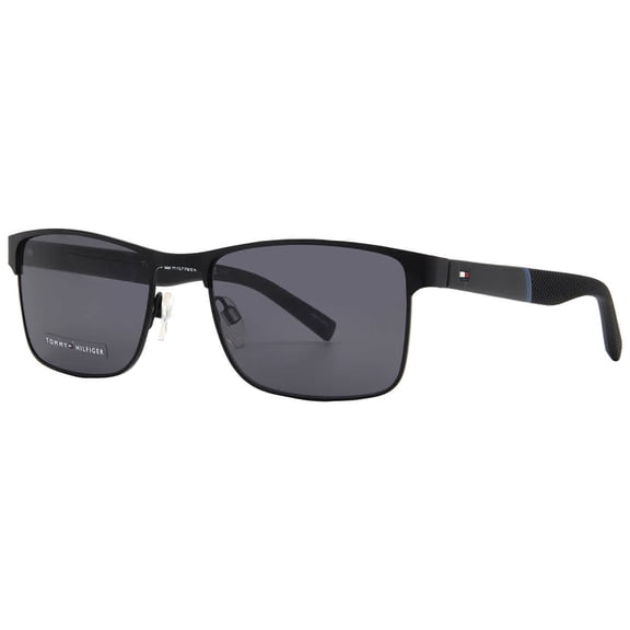 Tommy Hilfiger Black Rectangle Sunglasses - TH2040S-0807-IR