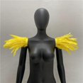 thumbnail image 2 of Aocisk Feather Shawl Performance Dance Elegant Gothic Style Party Role Playing Accessory Wrap Yellow One Size, 2 of 3