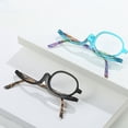 thumbnail image 2 of Gafas de lectura con montura de color, para maquillaje, con montura multifunción, con pata de resorte, de una sola lente, gafas de lectura giratorias, 2 of 5