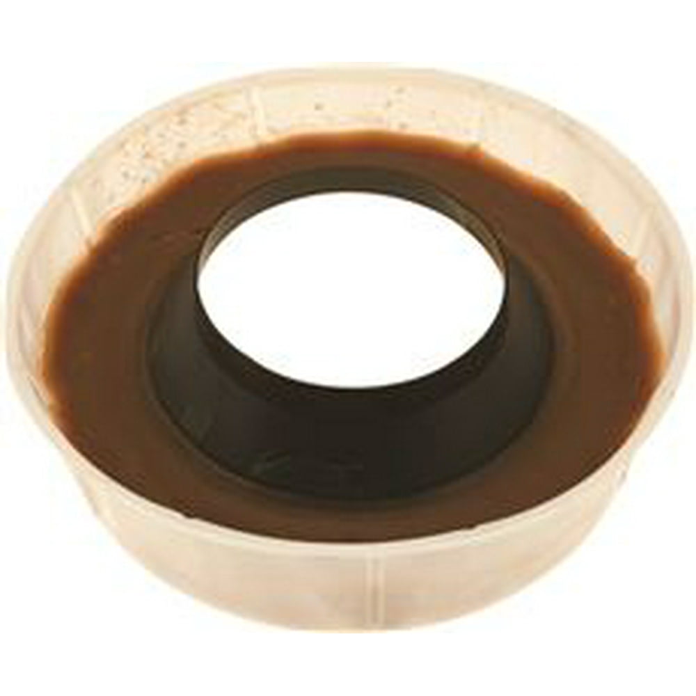 PREMIER TOILET BOWL WAX RING GASKET WITH PLASTIC FLANGE SLEEVE, PACK OF