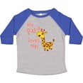 thumbnail image 3 of Inktastic My Papa Loves Me- Cute Giraffe Boys or Girls Toddler T-Shirt, 3 of 5