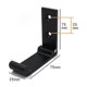 thumbnail image 3 of 5 Pieces Folding Hooks Wall Towel Hooks Clothes Hooks 90 Foldable, 3 of 5