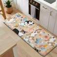 thumbnail image 5 of Corgi Dog and Flower Florals Kitchen Rug Mat,Kitchen Runner Rugs Non Skid Washable,Decorative Kitchen Floor Mats for Kitchen,Sink,Laundry,17"x47.2", 5 of 7