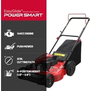 PowerSmart 21 144cc Gas Push Lawn Mower , with 6-Position Height Adjustment