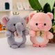 thumbnail image 3 of Lindos animales de peluche pequeños, pingüino de peluche, pato kawaii, muñeco esponjoso, divertido panda, mini elefante de peluche, regalo para bebés, niñas, 25 cm, pollo, 25 cm, pollo, 3 of 5