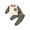 AB546 Army Green, variant on Tisuna Fall Outfit Set For Kids Boys Soft Color Block Long Sleeve Crewneck Tops And Pants 2 Pieces Clothes Set For Children Casual Wear Size 18-24 Months