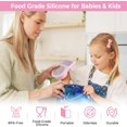 thumbnail image 2 of Biwat-Reusable Snack Containers with Lids: 3-Pack Silicone Small Double Compartment Food Storage Containers for Kid - Portable Lunch Box for Salad Seasoning Travel Office Picnic Camping, 2 of 4