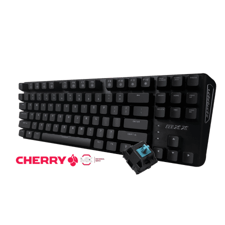 MXX Mechanical Gaming Keyboard - Black Panel with Blue Cherry