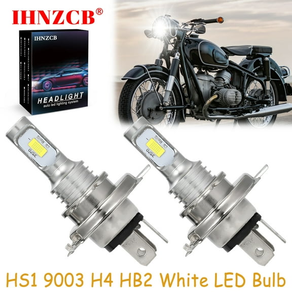IHNZCB for BMW R60/6/7 R75/6/7 R90/6 - 2X HS1 9003 H4 HB2 LED Headlights Bulb 50W White YTB,Motorcycle Light,Y12
