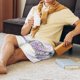 thumbnail image 5 of Fotbe Lavender and Butterfly Pantalones Cortos de Pijama para Hombre, Ropa de Dormir, Pantalones de Pijama Cortos para Hombre-4X-Large, 5 of 6