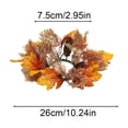 thumbnail image 3 of UALSRZL Candle Rings Wreaths, 10in Thanksgiving Sunflower Maple Leaves Berry Pinecone Candle Rings, Candles Wreath for Fall Table Decor, Multicolor, 3 of 7
