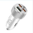 thumbnail image 1 of Cargador de 5V 3A 3 Puertos USB PD Tipo-C Ehuebsd Carga del Teléfono del Automóvil Para iPhone 14 Pro Blanco, 1 of 3
