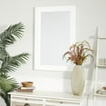 thumbnail image 3 of DecMode 24" x 36" White Rectangular Wall Mirror, 3 of 12