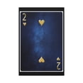 thumbnail image 4 of Two Of Hearts Space Background Playing Card Canvas Wall Art for Home Decor Ready-to-Hang, 4 of 18
