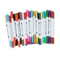 thumbnail image 1 of Dual Brush Pen, 36 Colors Water Based Soft Double Head Markers Pen Strong Ink Absorption  For Cartoon, 1 of 8