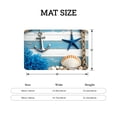 thumbnail image 4 of FJPT Nautical Anchor Starfish Shell Coral Floor Mat Kitchen Mat For Bathroom Kitchen Bedroom Decor 24x16 inch, 4 of 5