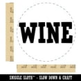 thumbnail image 2 of Wine Fun Text Self-Inking Rubber Stamp Ink Stamper - Black Ink - Large 1-1/2 Inch, 2 of 7