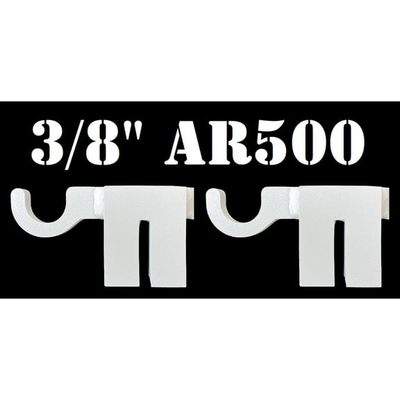 Magnum Target AR500 Hardened Steel Shooting Target T-Post Hook-2pc NRA Metal Gong Range Target - TPH2WAR500