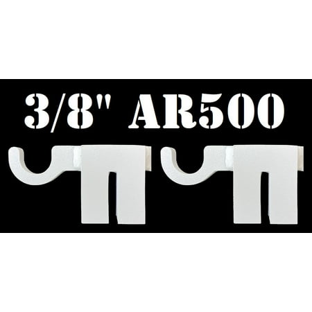 Magnum Target AR500 Hardened Steel Shooting Target T-Post Hook-2pc NRA Metal Gong Range Target - TPH2WAR500