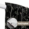 thumbnail image 4 of Sparrow Swag Valances for Windows 2 Pack, Kitchen Window Curtains 36 Inch Length, Spring Birds on The Branches Vintage Country Black Privacy Swag Curtains for Living Room/Bathroom 36"x36", 4 of 8