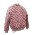 thumbnail image 5 of Jinhomg Plus Size Jacket for Women Fall Winter Thermal Comfy Button Down Puffer Coat Casual Solid Long Sleeve Short Down Coats 90 off Clearance Sale Pink L, 5 of 8