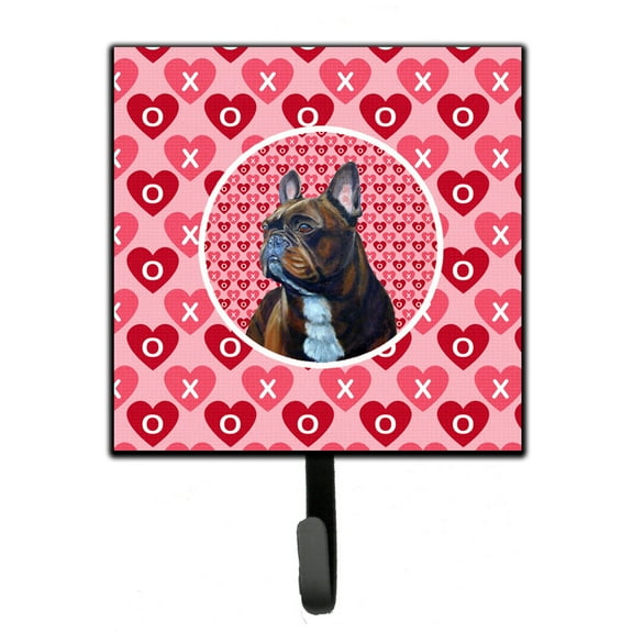 Carolines Treasures LH9160SH4 French Bulldog Hearts Love and Valentines Day Portrait Leash or Key Holder Single Hook
