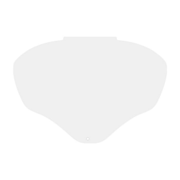 Visera protectora de lente de repuesto para protección facial para jardinería, esmerilado y corte Transparente