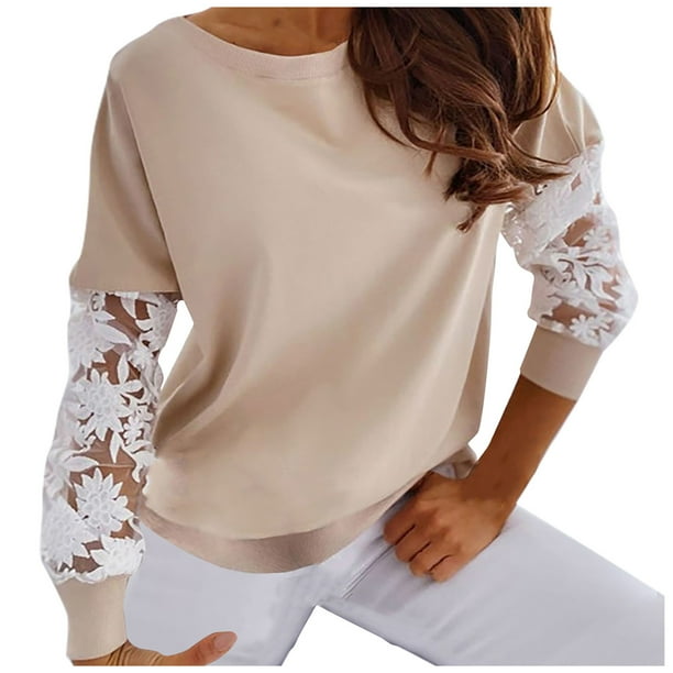 Aokosor - Blusa De Manga Corta Para Mujer, Cuello