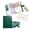 Green, variant on Multi-Pocket Leather Journal Organizer, Business Field Service Binder with Removable Dividers & Bookmarks