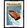 thumbnail image 5 of Art.com Lake Winnipesaukee, New Hampshire - Chris Craft Boat Art Print by Lantern Press, Black Frame Wall Art, 17" x 23", 5 of 5