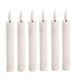 thumbnail image 4 of 6 velas LED de pilar, velas sin llama, velas eléctricas, velas cónicas parpadeantes, Blanco, 4 of 9
