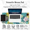 thumbnail image 5 of Gaming Mouse Pad,Desk Mat Extended Large Tropical Flowers and Palm Leaves Mouse Pad Mat with Non-Slip Base Stitched Edges Mousepad for Computer,Office,Keyboard and Laptop 31.5''''×15.7''''×0.12'''', 5 of 6