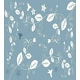 thumbnail image 3 of Ambesonne Floral Duvet Cover Set, Buds Blossoms Leaves Ivy, 2-Calking, Slate Blue White, 3 of 7