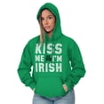 thumbnail image 4 of Kiss Me Im Irish Classic Saint Pattys Hoodie Sweatshirt Women Men Brisco Brands M, 4 of 6