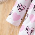 thumbnail image 5 of HCNTES Girls Clothes 4T 5T 6T 7T Kid Girl Princess Outfits Toddler Long Flying Sleeved Leopard Heart Printed Shirt and Pants 2PCS Pretty Clothing Sets Gift for Kids Fall Winter, 5 of 6