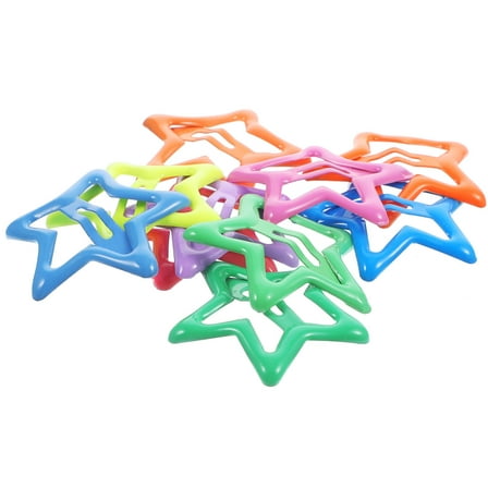 HAMPPLIES 10pcs Cute Star Hair Clips Metal Hairstyle Decoration Kawaii Other Occasions