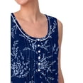 thumbnail image 6 of Aria Women’s Knit Scoop Neck Henley 36” Chemise, Sizes XS-5X, 6 of 8