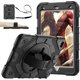 thumbnail image 1 of Case for iPad 9th/ 8th/ 7th Generation Case, Full-Body Shockproof Case with Screen Protector, 360 Rotating Hand Strap &Stand, Black, 1 of 4