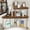 Brown, variant on Bathroom Counter Organizer Over Sink for Toiletries, Makeup, Kitchen Countertop Organizer Spice Rack for Salt, 2-Tier Corner Counter Shelf for Coffee Area Storage Dresser Table(Black)