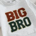 thumbnail image 6 of Okbabeha Toddler Baby Boy Crewneck Sweatshirt Long Sleeve Bubble Romper Sibling Matching Outfits Fall Winter Cute Clothes, 6 of 7