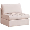 thumbnail image 1 of Meridian Furniture Jacob Velours Rose Sans Accoudoirs, 1 of 8