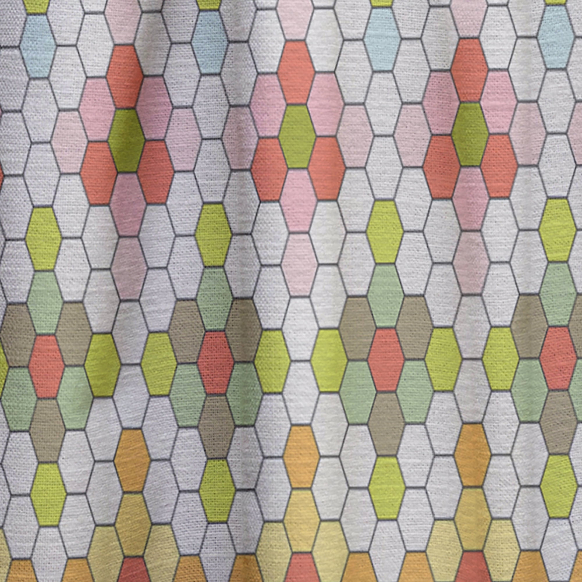 Designart 'Geometrical Retro Design IX' Mid-Century Modern Curtain Panel