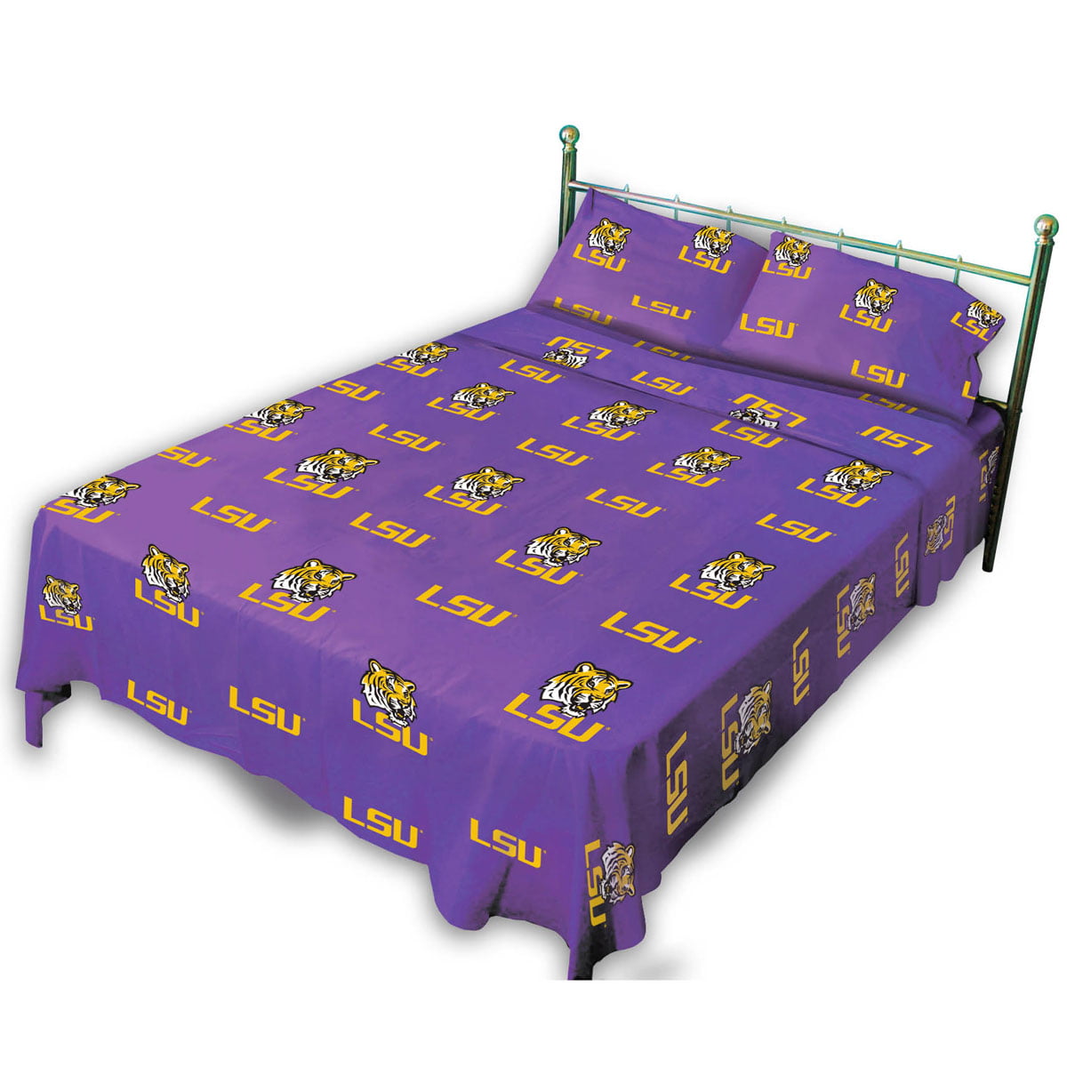 Lsu Tigers 100 Cotton 3 Piece Sheet, Lsu Twin Bed Set