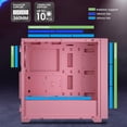 thumbnail image 3 of VETROO AL800 Full Tower E-ATX PC Computer Case w/Door Opening Design Tempered Glass-Pink, 3 of 5
