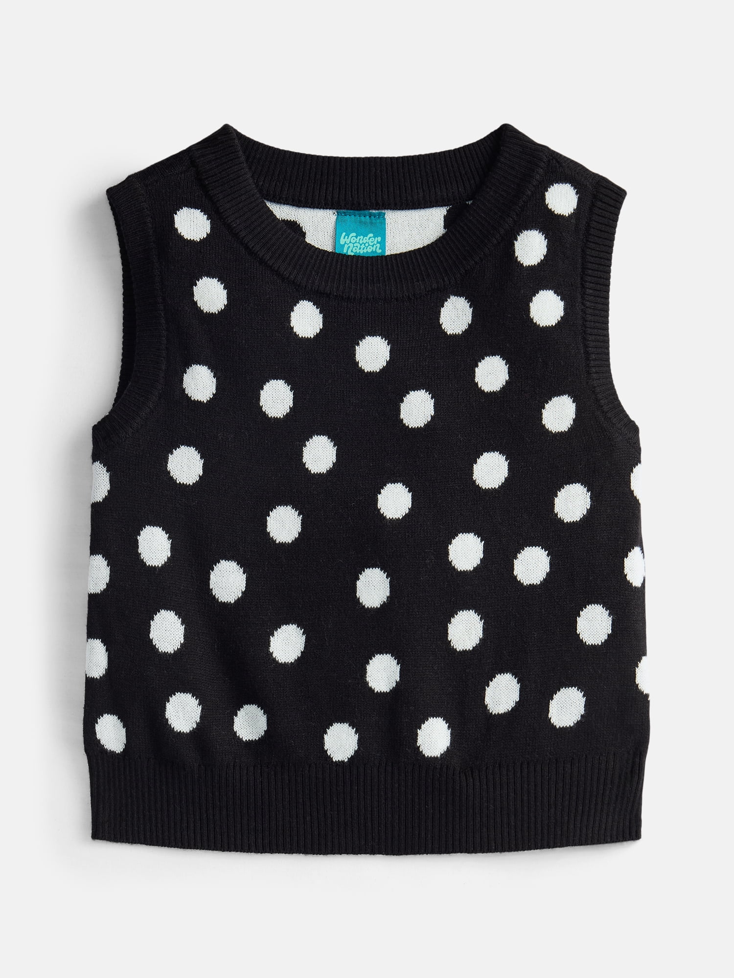 Wonder Nation Girls Sleeveless Sweater, Midweight, Sizes 4-18 & Plus