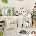 thumbnail image 2 of colorlife Merry Christmas Nutcracker Blue Throw Pillow Covers, 18 x 18 Inch Winter Holiday Party Cushion Case Decoration for Sofa Couch Set of 4, 2 of 6